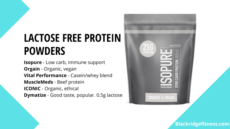 lactose free protein powder banner