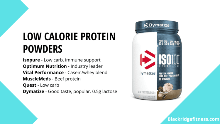 low calorie protein powder banner